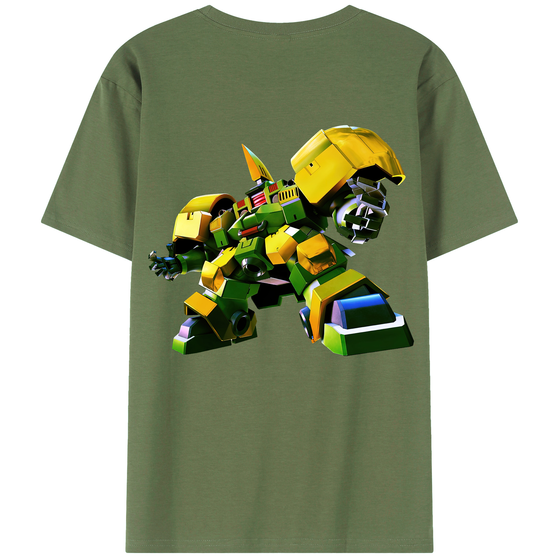 （画像用） 機動戦士ガンダム Mobile Suit Gundam 綿100％ メンズ半袖Tシャツ（バックプリント） 通気性